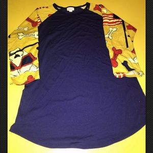 LuLaroe medium blue shirt